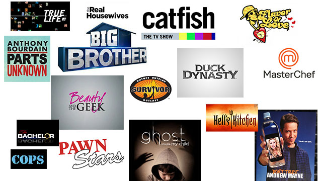 Examples Of Reality Tv Shows